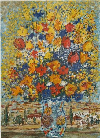 Michele  Cascella (1892 - 1989) 
Natura morta 
litografia su carta 60 x 45 cm