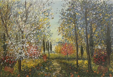 Michele  Cascella (1892 - 1989) 
Ginestre 
litografia su carta 64 x 85,5 cm