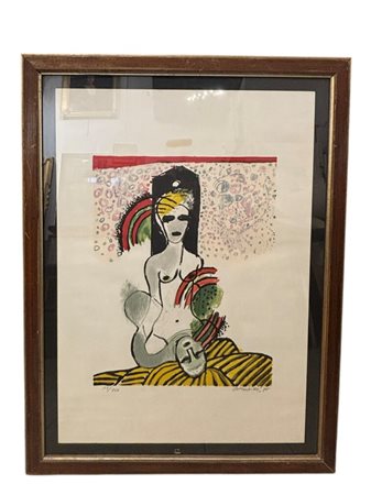 Corneille (1922 - 2010) 
Senza titolo 1975
litografia 69,8 x 49,8 cm