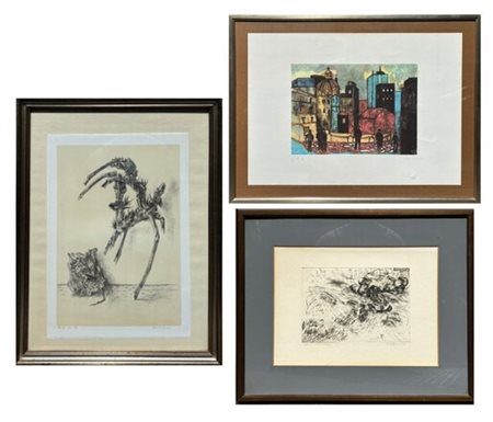  
AA. VV. Set di tre litografie 
litografia 