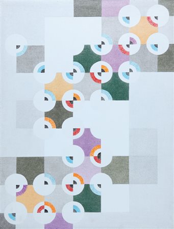 CARLO NANGERONI New York (U.S.A.) 24/06/1922 Dialettiche, 2000 acrilico su...