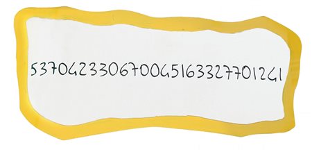 MICHELANGELO PISTOLETTO Biella (Vc) 25/06/1933 Frattali, 1999/2000 smalti su...