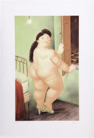 FERNANDO BOTERO Medellin (Colombia) 19/04/1932 Nudo litografia su carta cm....