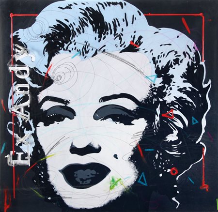 ENRICO MANERA Asmara (Etiopia) 04/04/1947 Ex Andy, 2009 smalti e neon su tela...