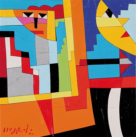 UGO NESPOLO Mosso Santa Maria (Bi) 29/08/1941 But far away acrilici su legno...