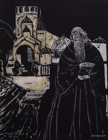 FELICE CASORATI Novara 04/12/1883 - Torino 04/03/1963 Il filosofo con...