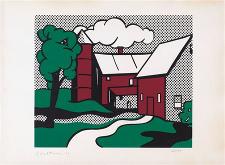ROY LICHTENSTEIN New York 1923 - New York 29/09/1997 Case rosse, 1969...