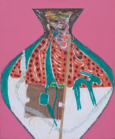 HASSAN FATHI Il Cairo (Egitto) 1957 Contenitore folcolor, Africa tecnica...