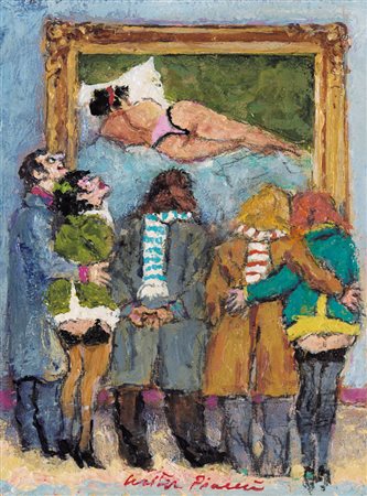 WALTER PIACESI Ascoli Piceno 18/09/1929 L'opera d'Arte, 2007 olio su tavola...