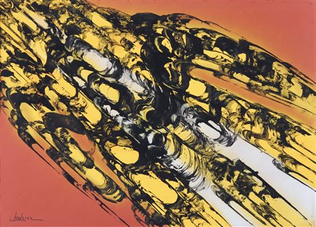 FERDINANDO CHEVRIER Livorno 1920 - 2006 Senza titolo tecnica mista su carta...