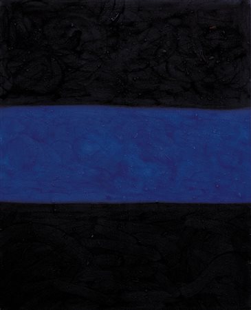 CESARE BERLINGERI Cittanova (Rc) 06/03/1948 Orizzonte cobalto, 1988 olio e...