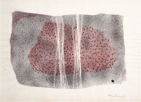 AGOSTINO BONALUMI Vimercate (Mi) 10/07/1935 Senza titolo, 1960 gouache su...