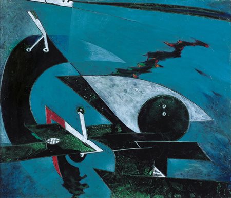 GIANNI DOVA Roma 08/01/1925 - Pisa 1991 Mare di Portovenere, 1963 olio su...