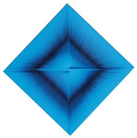 TONI COSTA Padova 1935 Dinamica visuale, turchese, 1970 PVC su tavola...