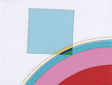 EUGENIO CARMI Genova 17/02/1920 Piccolo dialogo, 2007 olio su tela cm. 30x40,...