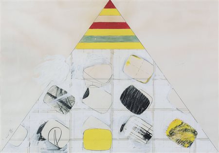 RODOLFO ARICO’ Milano 03/06/1930 - 2002 Senza titolo, 1965 tecnica mista su...