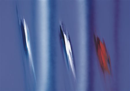 ENNIO FINZI Venezia 1931 La solitudine del blu, 2005 acrilico su tela cm....