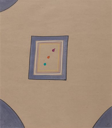 PIERO FONIO Chieri (TO) 1929 Senza titolo, 1990 tecnica mista su cartoncino...