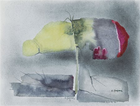 LUCIANO GASPARI Venezia 22/03/1913 - 2007 Composizione, anni '80 tecnica...