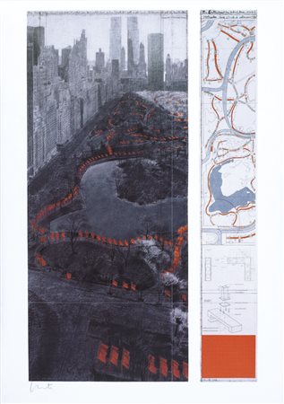 CHRISTO Gabrovo (Bulgaria) 13/06/1935 The gates (project for Central Park...