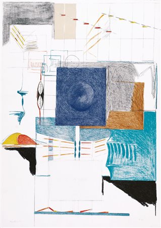 AGOSTINO BONALUMI Vimercate (Mi) 10/07/1935 Progetto, 1981 litografia su...