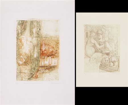 ELVIO MARCHIONNI Spello (PG) 1944 Senza titolo, (1993) acquaforte su base...