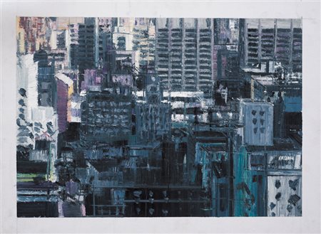 BERNARDO SICILIANO Roma 1969 Senza titolo, 2007 olio su tela cm. 47x64,...