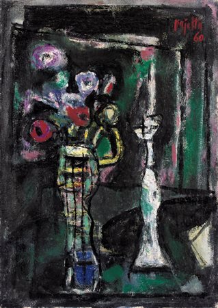 GUIDO PAJETTA Monza (Mi) 08/02/1898 - Milano 15/02/1987 Brocca di fiori, 1960...