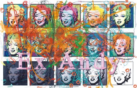 ENRICO MANERA Asmara (Etiopia) 04/04/1947 Ex Andy, 2009 smalti e neon su tela...