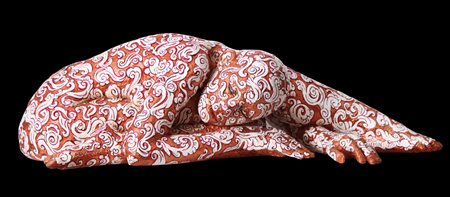 RABARAMA Roma 1969 Fusion, 2005 scultura in bronzo dipinto cm. 74x22x36,...