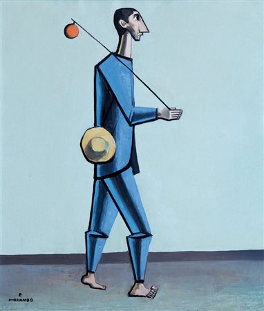 PIETRO MORANDO Alessandria 05/06/1889 - 24/09/1980 Il viandante, anni '60...