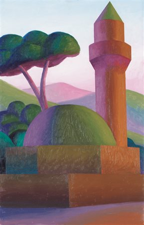 SALVO Leonforte (En) 22/05/1947 Bosnia Erzegovina olio su tela cm. 58,5x38,...