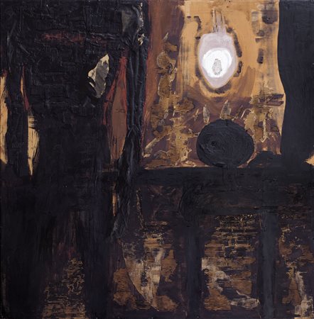 BRUNO CECCOBELLI Montecastello Vibio (Pg) 02/09/1952 Luce nera, 1985 tecnica...