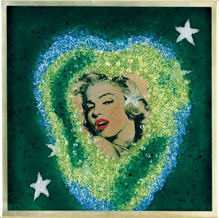 OMAR RONDA Portula (Bi) 11/09/1947 Marilyn frozen, 2005 plastic + foto cm....