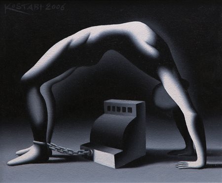 MARK KOSTABI Los Angeles 1960 The beast with two backs, 2006 olio su tela cm....