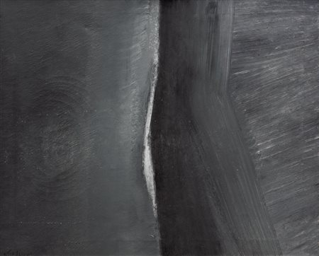 ROBERTO SCUDERI 1934 - 1961 Senza titolo, 1960 olio su tela cm. 80x100, firma...