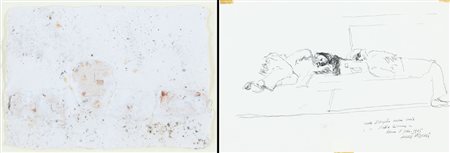 AUTORI VARI GRAZIANO POMPILI Senza titolo, 1990 tecnica mista su carta cm....