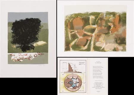 AUTORI VARI GIO' POMODORO La fontana, 1985 incisione all'acquaforte a colori...