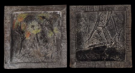 VALERIO GAETI Mantova 1951 Senza titolo, 1995 tecnica mista, legno e...