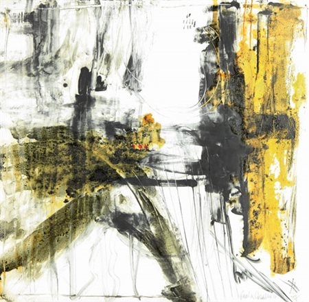 PAOLA CASALINO Roma 1963 Vicolo dell'Atleta, 2008 tecnica mista su tela cm....