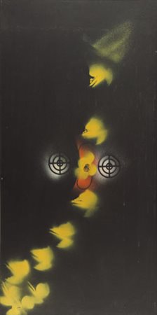 JEAN TRIFFEZ 1931 - 1983 Histoire de un songe, 1970 olio su tela cm. 100x50,...