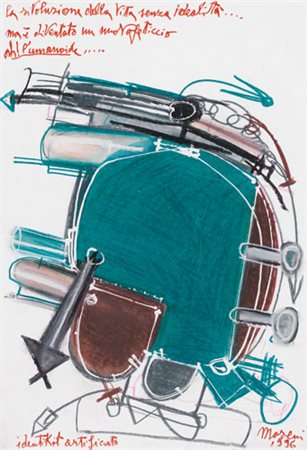 MATTIA MORENI Pavia 12/11/1920 - Brisighella 1999 Ah! L'umanoide..., 1996...