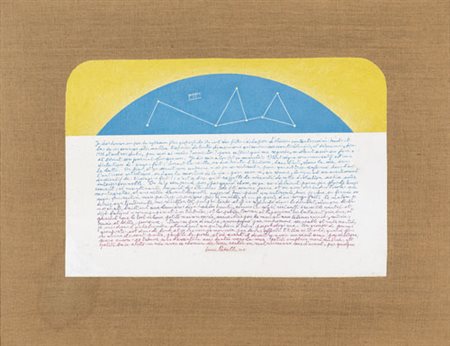 LUCAMARIA PATELLA Roma 1938 Senza titolo, 1974-81 tecnica mista su tela...