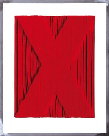 UMBERTO MARIANI Milano 16/11/1936 La forma celata: X, 2008 acrilici su piombo...