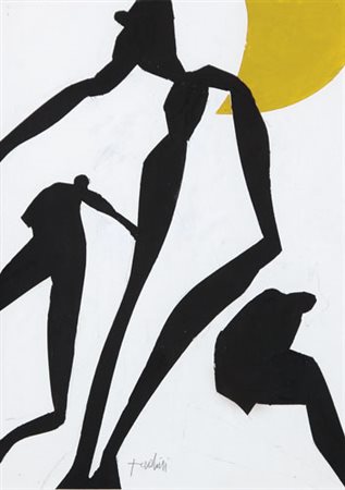 EMILIO TADINI Milano 1927 - Milano 24/09/2002 Senza titolo tempera su...