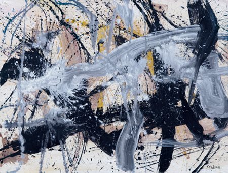 TOTI SCIALOJA Roma 16/12/1914 - Roma 01/03/1998 Senza titolo, 1983 tecnica...