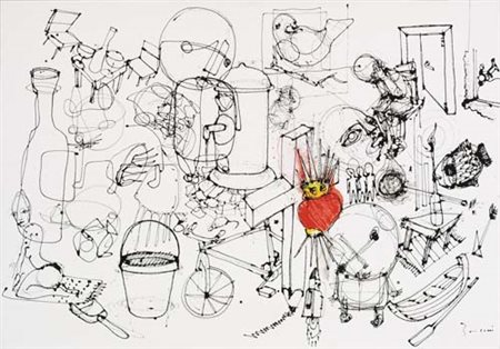 DANILO BUCCHI Roma 22/07/1978 Out line, serie "pagine di taccuino", 2008...