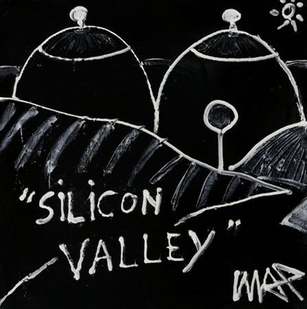 MAX ODDONE Alessandria 26/02/1974 Silicon valley, 2008 smalti e silicone su...