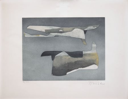 HANS RICHTER Berlino 1888 - Locarno 1975 Senza titolo acquaforte su carta cm....