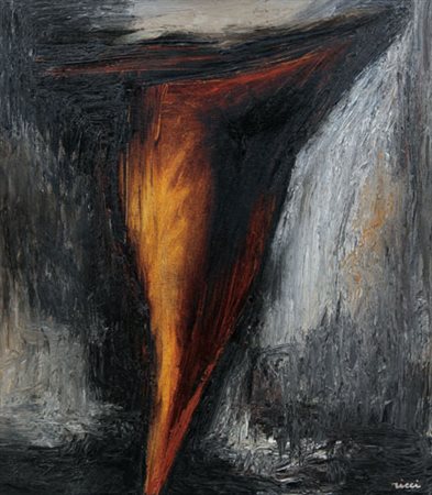 PIETRO RICCI Urago D'Oglio (BS) 15/03/1949 Forma prima, 1993 olio su tela cm....